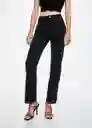 Jeans Matilda Tejano Negro Talla 36 Mujer Mango