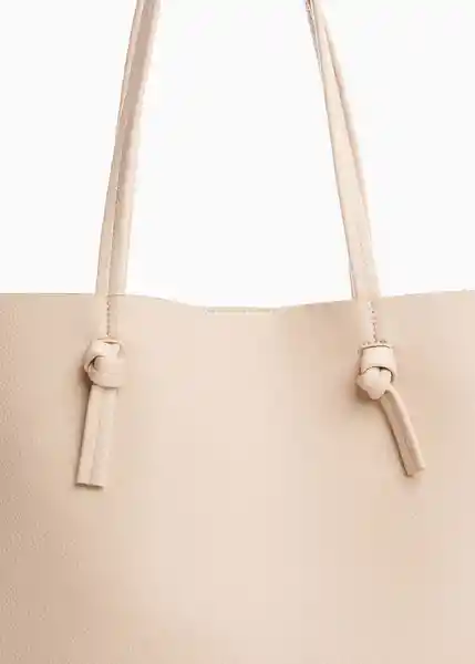 Bolso g Tulipa Off White Talla 99 Mujer Mango