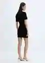 Vestido Lady-H Negro Talla S Mujer Mango