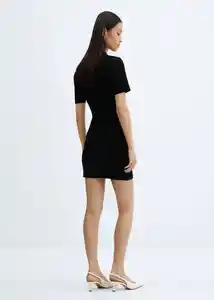 Vestido Lady-H Negro Talla S Mujer Mango