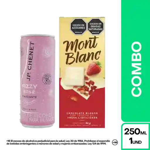 Jp Chenet Aperitivo Fizzy Rose + Mont Blanc Chocolate Fresa