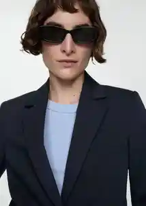 Blazer Americana Boreal Marino Talla 36 Mujer Mango