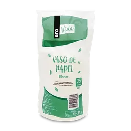 Vaso de Papel Vida Blanco 6 Oz Aro