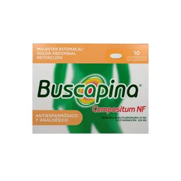 Buscapina Compostium 10-325MG x 10 Tabletas