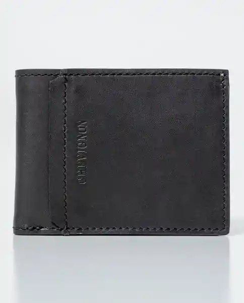 Billetera Extra Masculino Negro Sombrío Ultra Oscuro Chevignon