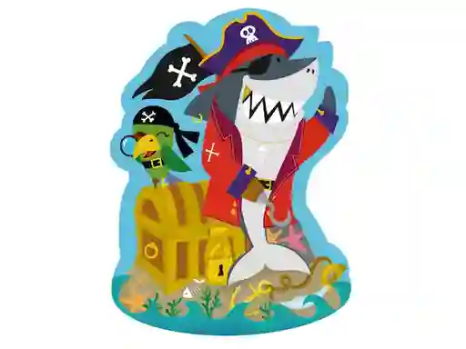 Puzzle Tiburón Pirata de Cartón XL Casaideas