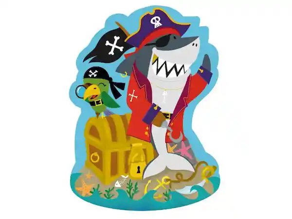 Puzzle Tiburón Pirata de Cartón XL Casaideas