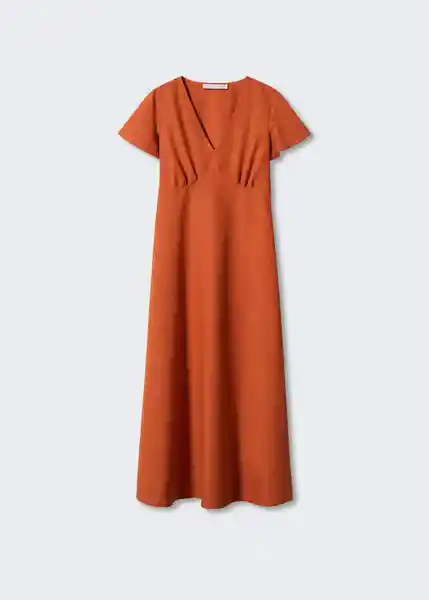 Vestido Mogambo-H Naranja Talla S Mujer Mango