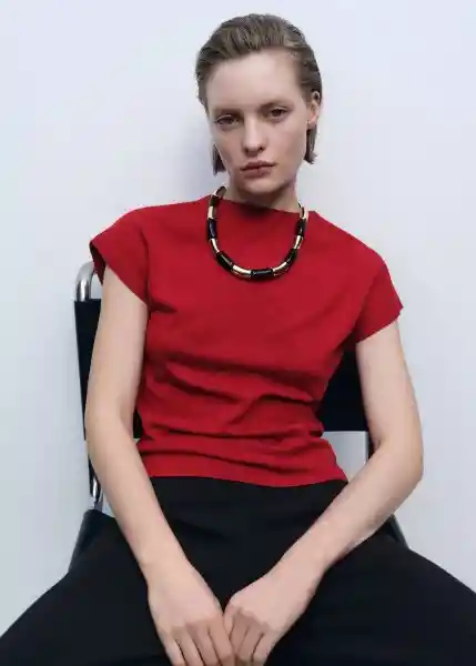 Jersey Camin Rojo Talla XS Mujer Mango