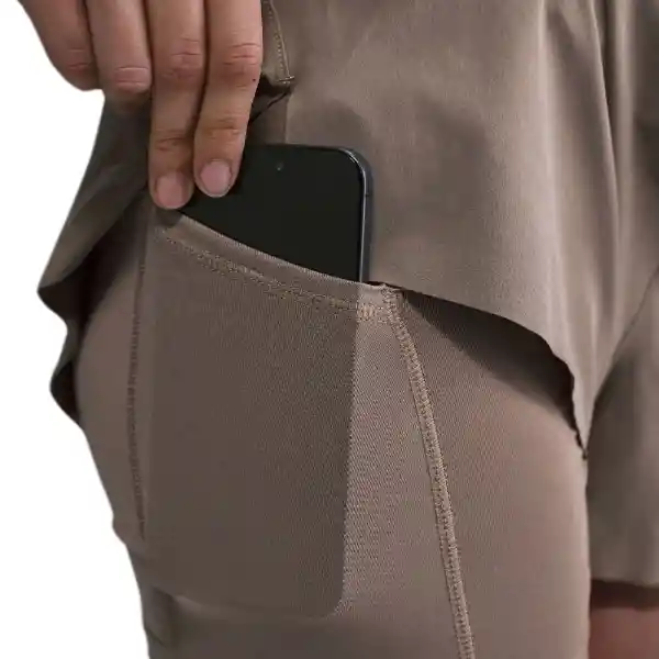 Nike Short Pantaloneta W Swift Df mr 2N1 Mujer Café Talla XS
