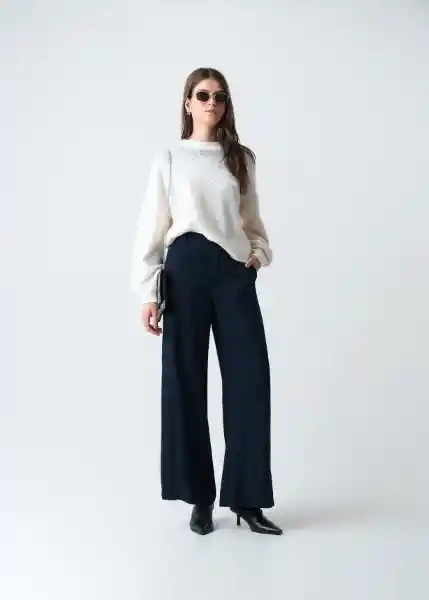 Suéter Tejido Mujer Crudo Puro Claro Talla M 583G087 Naf Naf