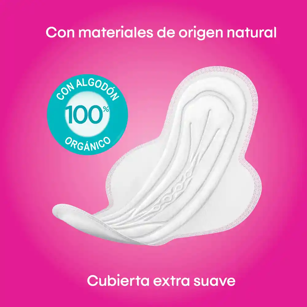 Toalla Higiénicas Kotex Puro y Natural 24 Und