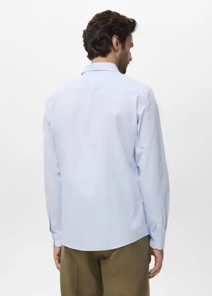 Camisa Playr Blanco Talla M Hombre Mango