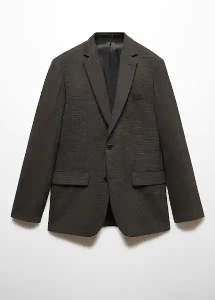 Blazer Americana Breda Gris Talla 56 Hombre Mango