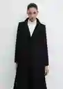 Abrigo Sirenita Negro Talla 26 Mujer Mango
