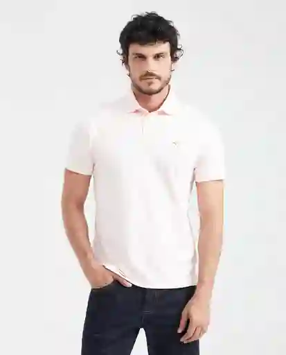 Camiseta Polo Summer Jacquard Rosa Cósmico Claro L Chevignon