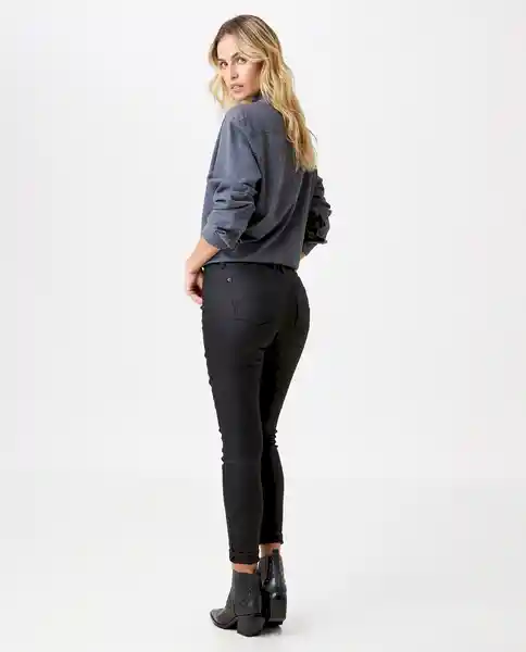 Chevignon Jean High Rise Negro Talla 6 1111128546734