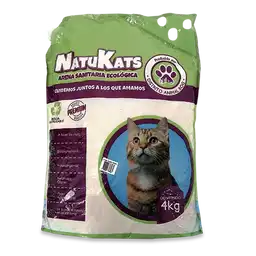 Natukats Arena de Maíz Gatos Limón Alóe Vera