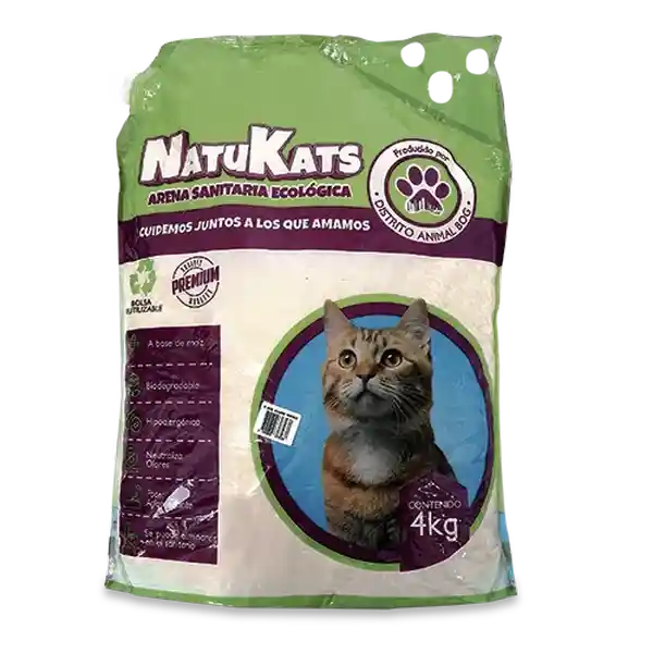 Natukats Arena de Maíz Gatos Limón Alóe Vera