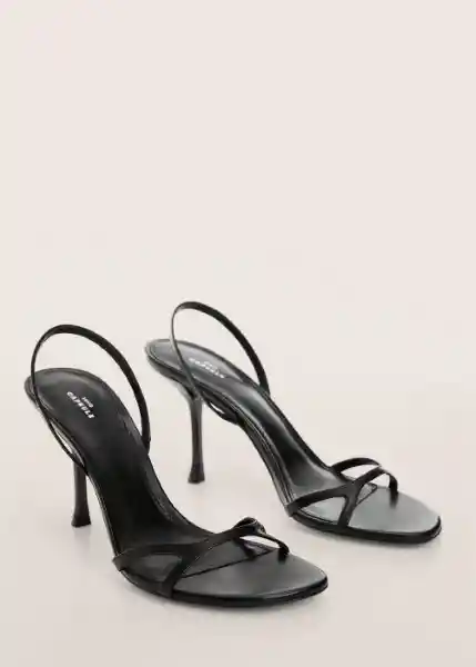 Sandalias Mika Negro Talla 41 Mujer Mango