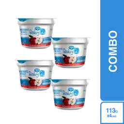 4 x Baby Gu Yogurt Natural Manzana