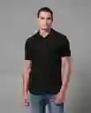 Camiseta Polo Hombre Negro S 192G100_NEG194007 Rifle