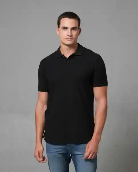 Camiseta Polo Hombre Negro S 192G100_NEG194007 Rifle