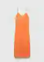 Vestido Honolulu Naranja Pastel Talla 22 Niñas Mango