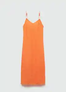 Vestido Honolulu Naranja Pastel Talla 22 Niñas Mango