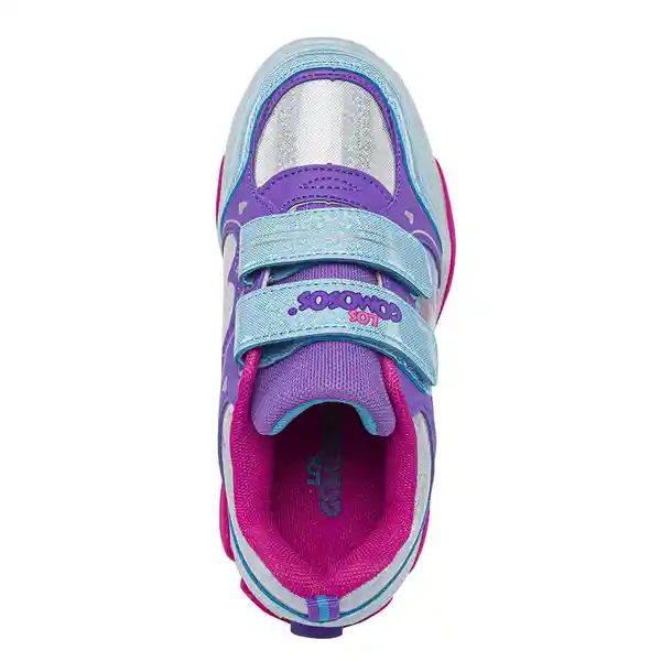 Los Gomosos Tenis Patines Con Luces Unacor Niña Morado Talla 33