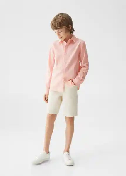 Camisa Epi Naranja Talla 09 Niños Mango