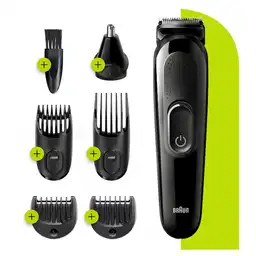 Braun Recortadora de Cabello Multigroomer Todo en Uno Recargable