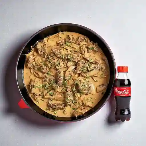 Combo Pasta Stroganoff + Coca Cola Original 200 ml