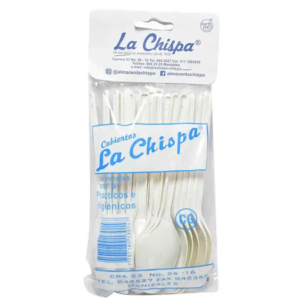 Cuchara Desechable La Chispa X20 Unds