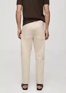 Jean Ben Beige Talla 44 Hombre Mango