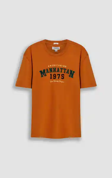 Camiseta Hombre Café Talla M 842G001_CAF181154 Americanino