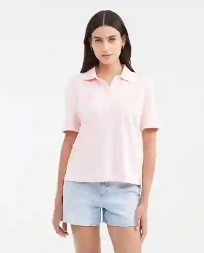 Camiseta Polo Jersey Rosa Nouveau Claro Talla M Chevignon