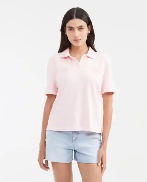 Camiseta Polo Jersey Rosa Nouveau Claro Talla M Chevignon