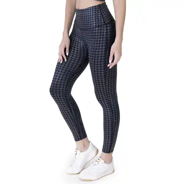 Legging Houndstooth Negro Talla M Everlast