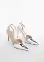 Zapatos Mint Plata Talla 35 Mujer Mango