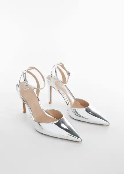 Zapatos Mint Plata Talla 35 Mujer Mango