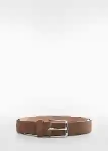 Cinturón Suede Chocolate Talla 80 Hombre Mango