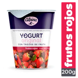 Yogurt Original Alpina Frutos Rojos Vaso 200 g