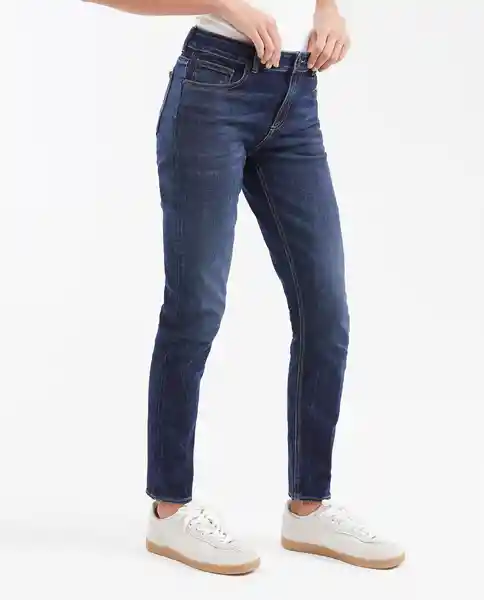 Jean Cosmo Femenino Azul Clásico Oscuro Talla 6 Chevignon