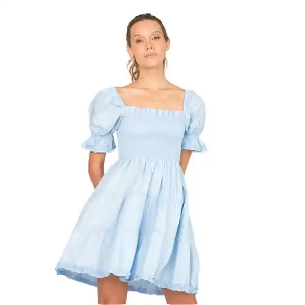 Vestido Corto Bondi Azul Cl Xs