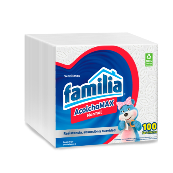 Familia Servilletas Acolchamax Normal x100 100 und