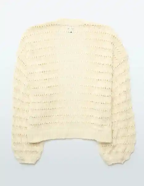 Suéter Tejido Mujer Blanco Talla Medium 1557106 American Eagle