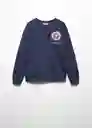 Sudadera America Niños Navy Talla 8 Mango