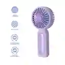 Ventilador de Mano Plegable Tornasol Morado Serie Miniso