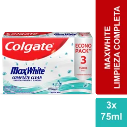 Colgate Crema Dental Max White Complete Clean 75 mL